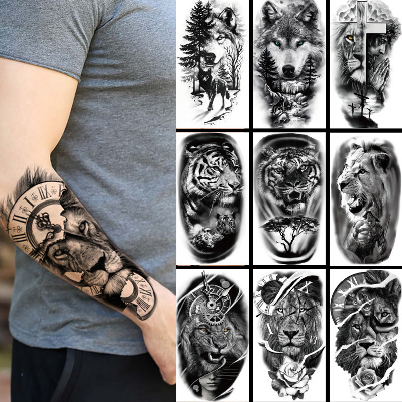 Wolf Jewelry & Watches Tampa - ملصق تاتو مؤقت مضاد للمياه على