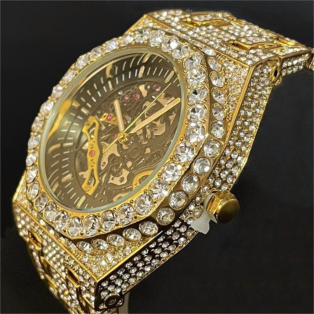 Jewelry Watches Brands - ساعة ميكانيكية أوتوماتيكية فاخرة للرجال الهيب