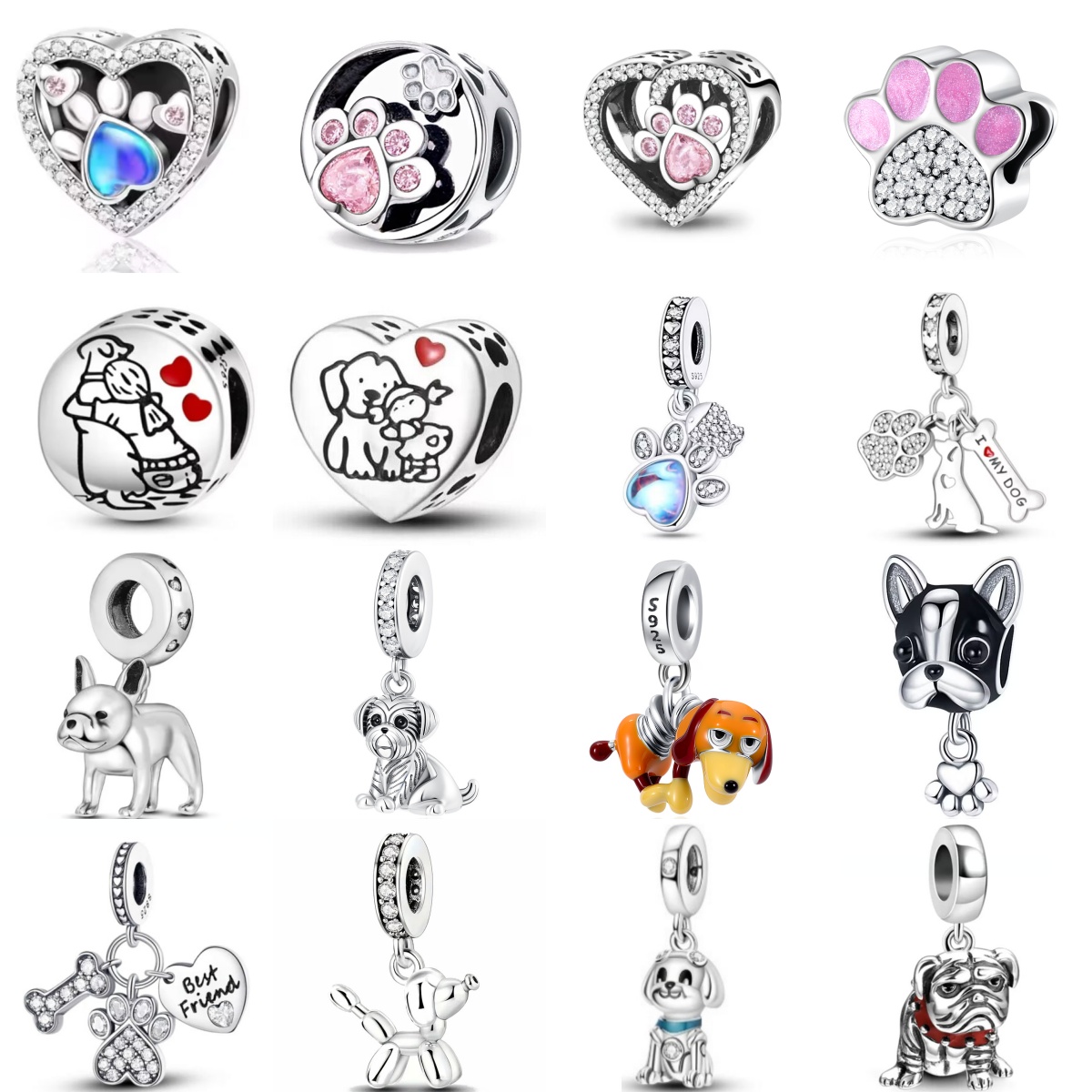 Wolf Jewelry & Watches Tampa - قلادة سلسلة أمان بخرزات مشبكية على