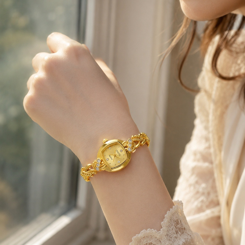 Jewelry Watches Brands - ساعة يد نسائية أنيقة فاخرة مرصعة
