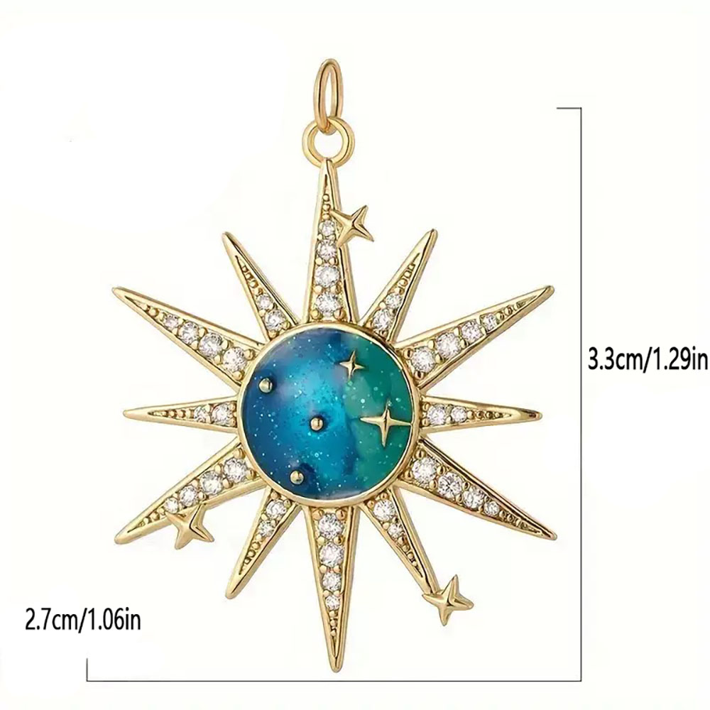 قطعة واحدة من الزركون النحاسي  - مراجعة Moon Star Earrings وسعره
