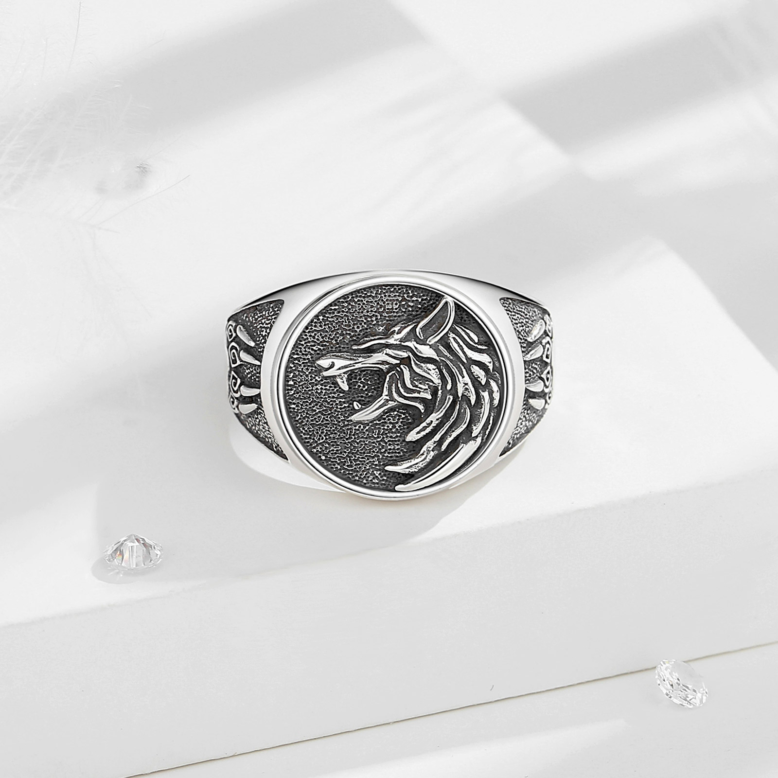 الفضة الإسترليني خاتم فايكنغ ا - مراجعة Wolf Jewelry & Watches Tampa وسعره