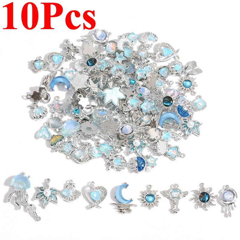 10 قطع من المعلقات الكريستالية - مراجعة Moon Star Earrings وسعره