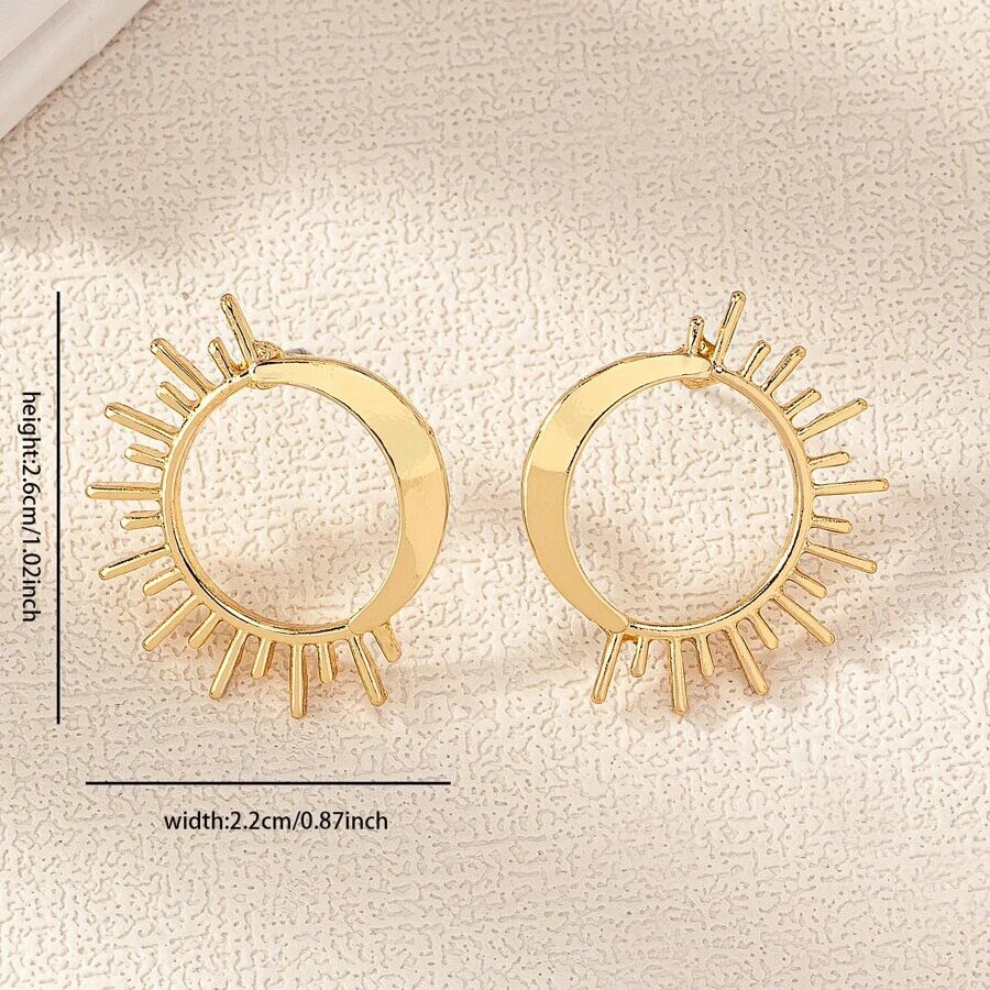 Obega Ins الشمس القمر شكل أقرا - مراجعة Moon Star Earrings وسعره