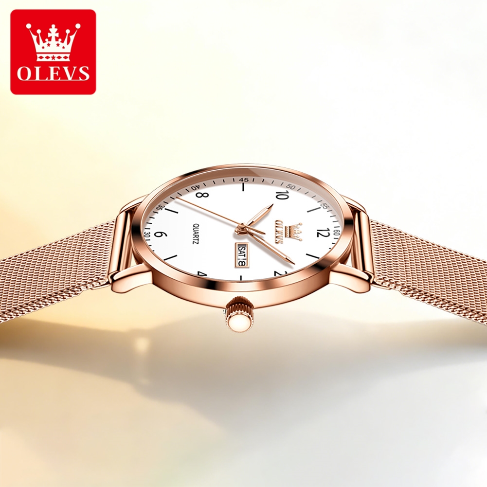 ساعات OLEVS 2996 النسائية الأص - مراجعة Watch Display Box وسعره