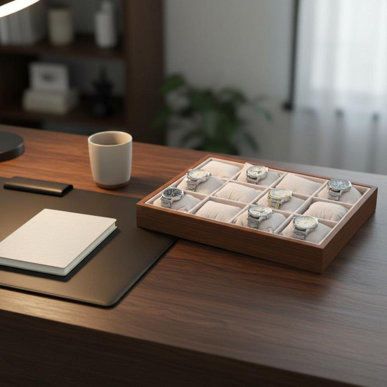 صندوق ساعات ومجوهرات خشبي، منظ - مراجعة Watch Display Box وسعره