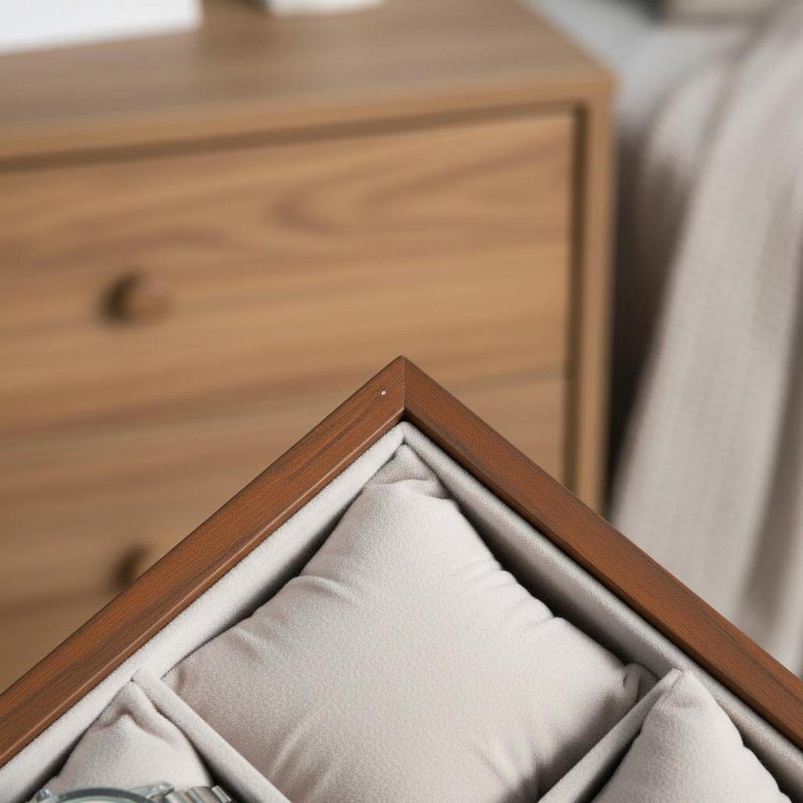 صندوق ساعات ومجوهرات خشبي، منظ - مراجعة Watch Display Box وسعره