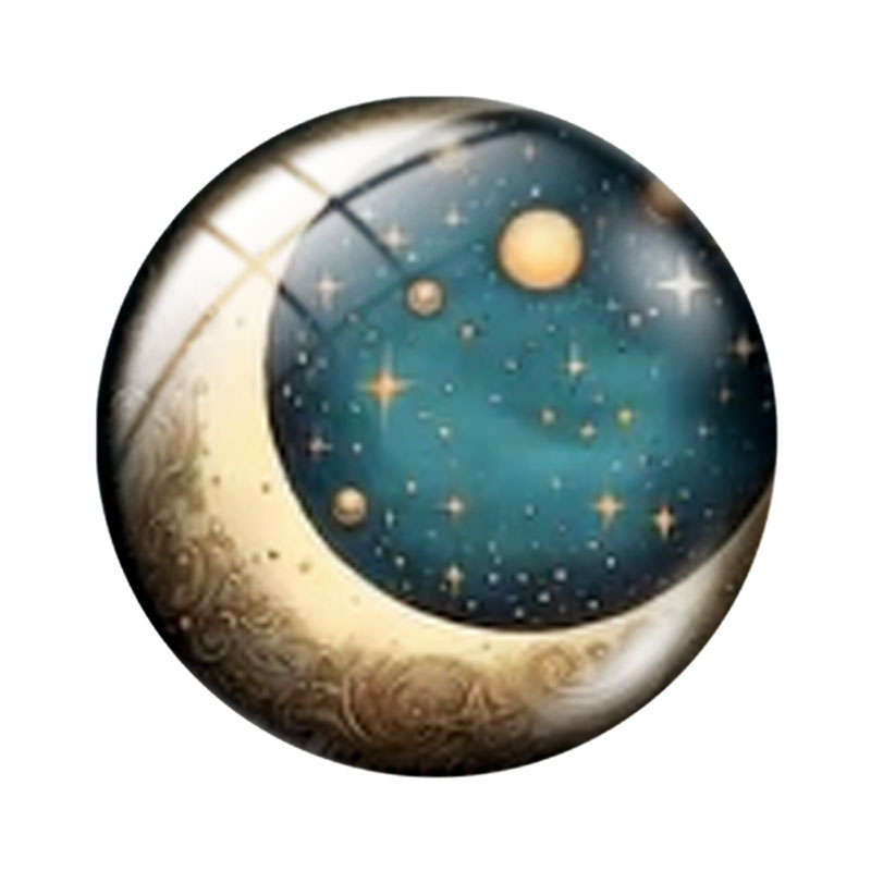 أحجار زجاجية على شكل قمر ونجوم - مراجعة Moon Star Earrings وسعره